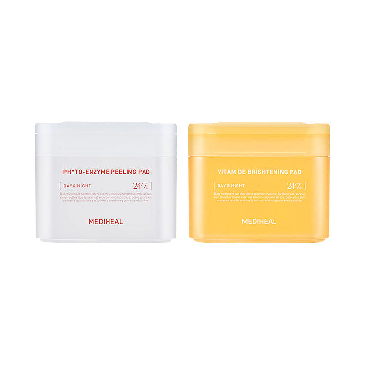 MEDIHEAL Day & Night Toner Pad Duo Uneven Texture/Hyperpigmentation