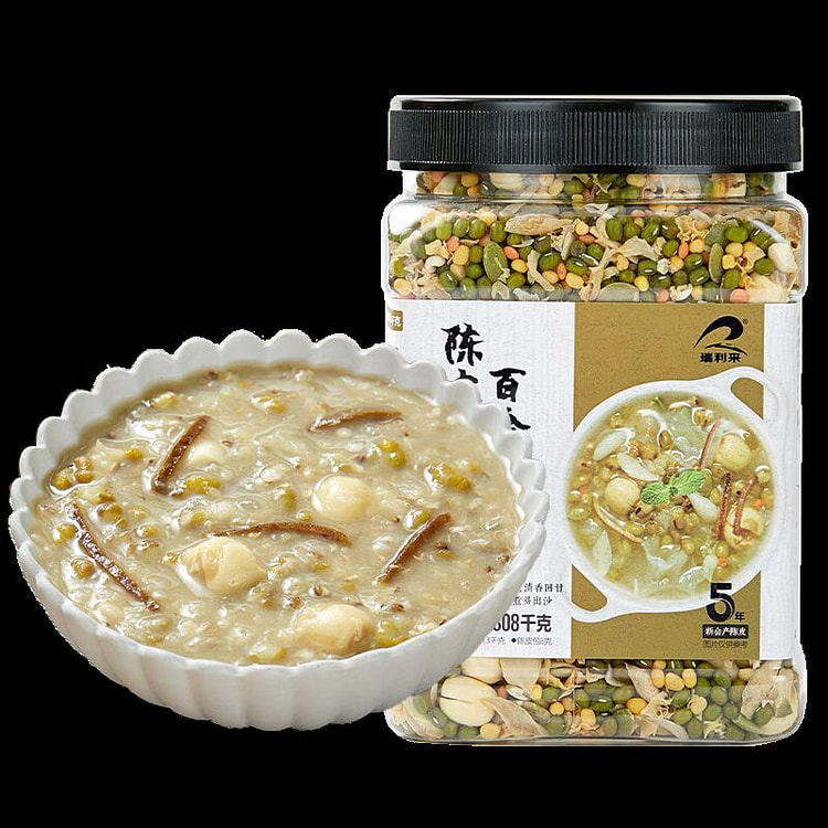 陈皮绿豆百合银耳粥  清热解暑