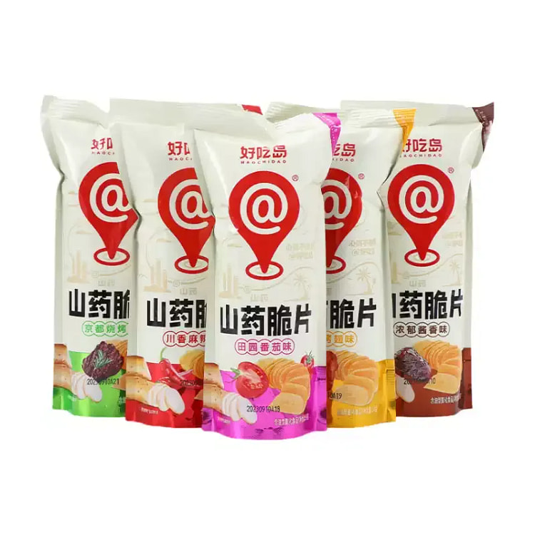 好吃岛山药脆片五种口味5包 150 克