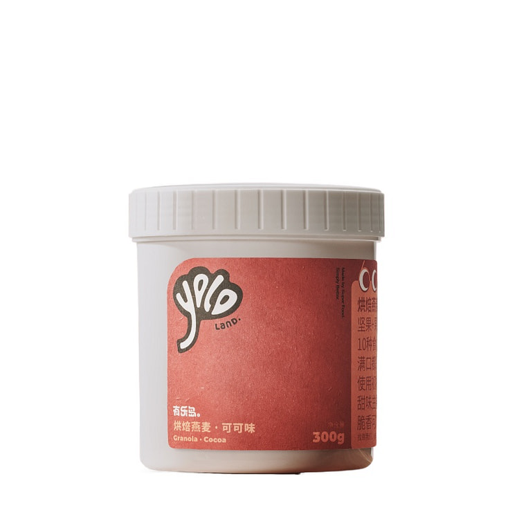 有乐岛烘焙燕麦片酸奶碗坚果可可味300g*1罐