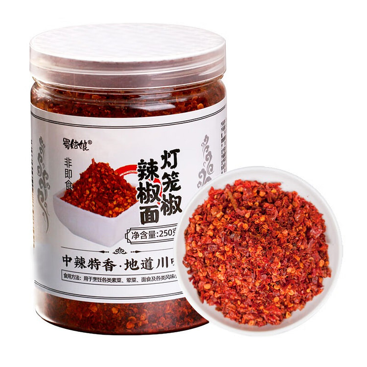 蜀姑娘 灯笼椒面 中辣特香中粗干辣椒粉调料 250 克