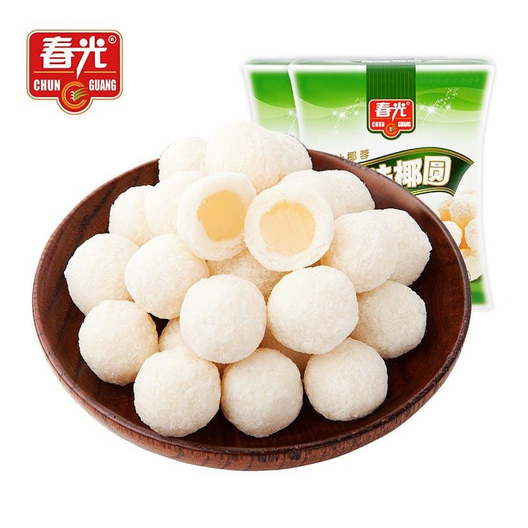 春光食品椰圆浓香椰奶夹心软糖海南特产小零食椰蓉糖果 135 克