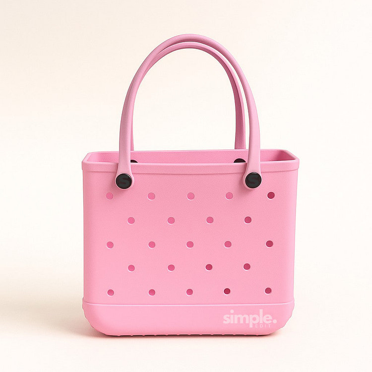 日常款中号EVA橡胶防水手提包 粉色 1 份