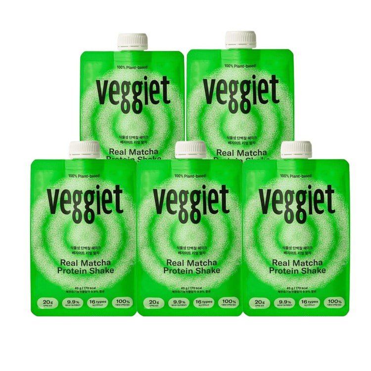 Veggiet Plant Protein ShakeMatcha Flavor 5 pack