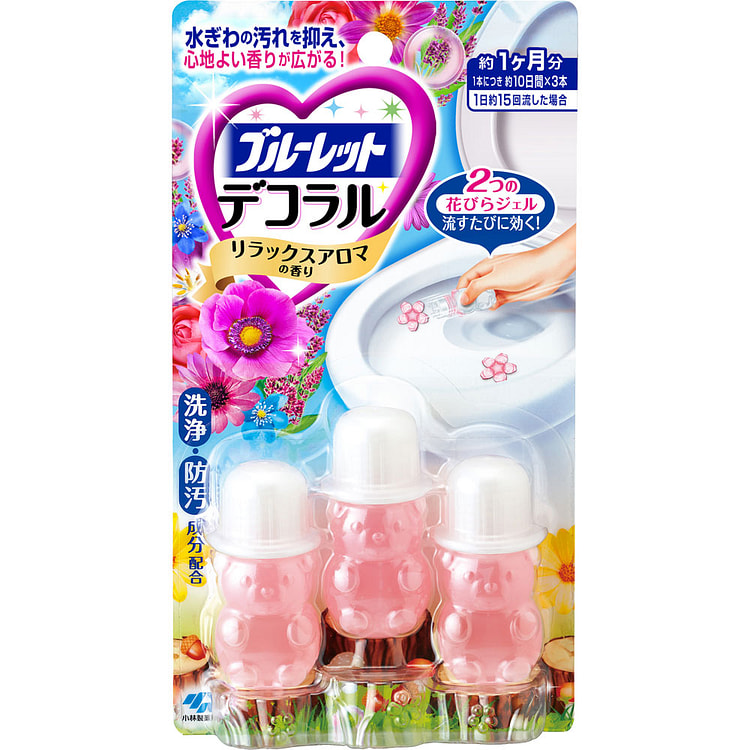小林制药 花瓣式 马桶除臭凝胶 3枚 清新花香