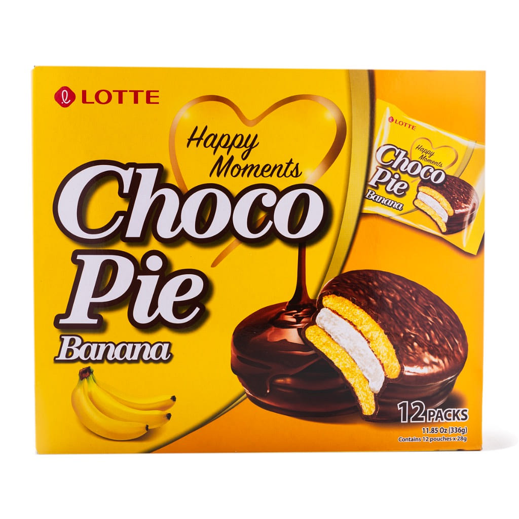 Lotte Choco Pie Banana Flavor 12pk 336 g