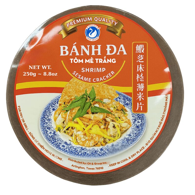 Bánh Đa Tôm Mè Trắng Swan Brand 8.8oz 1 phần