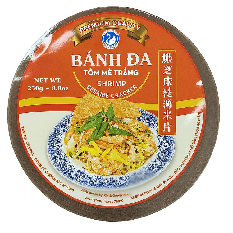 Bánh Đa Tôm Mè Trắng Swan Brand 8.8oz