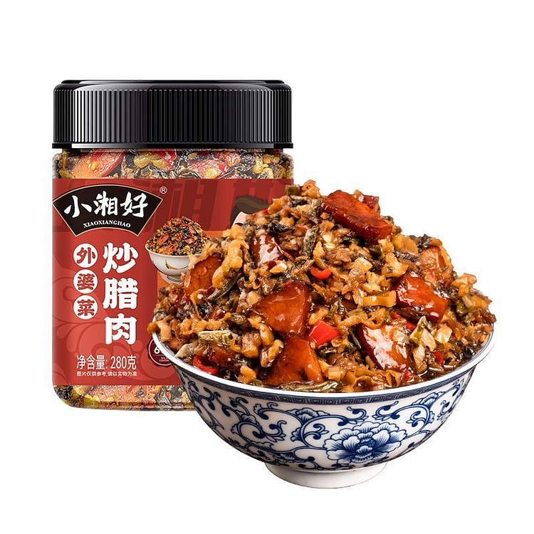 外婆菜腊肉 湖南特产小吃  开瓶即食 1瓶 280 克