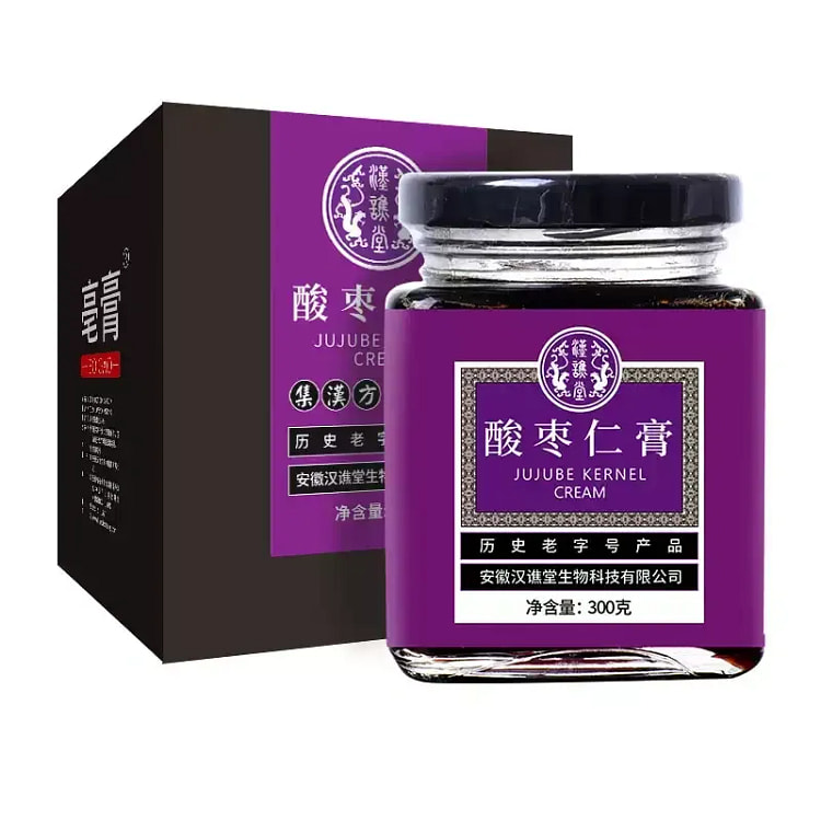 汉谯堂酸枣仁膏百合正品草本桂圆茯苓安 睡 失 眠 300 克