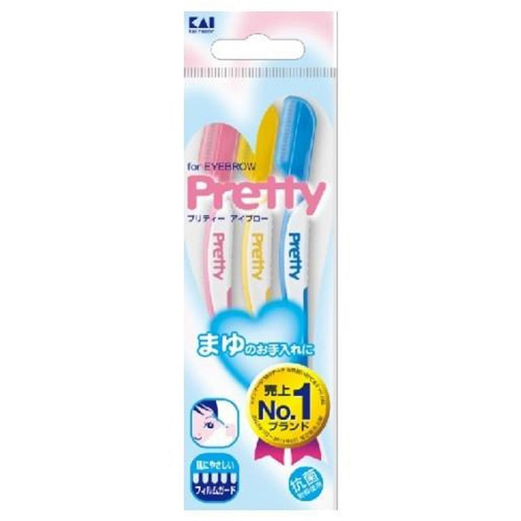 贝印 Pretty 修眉刀 3入