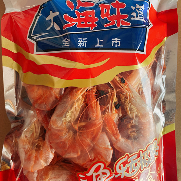 大海味道青岛特产烤虾干即食对虾干海鲜干货海虾干零食解馋烤虾干 250g*1包装