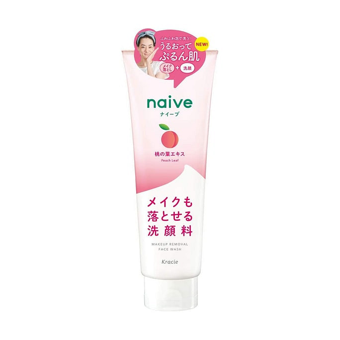 【日本直邮】卸妆洁面膏洗面奶蜜桃香200g