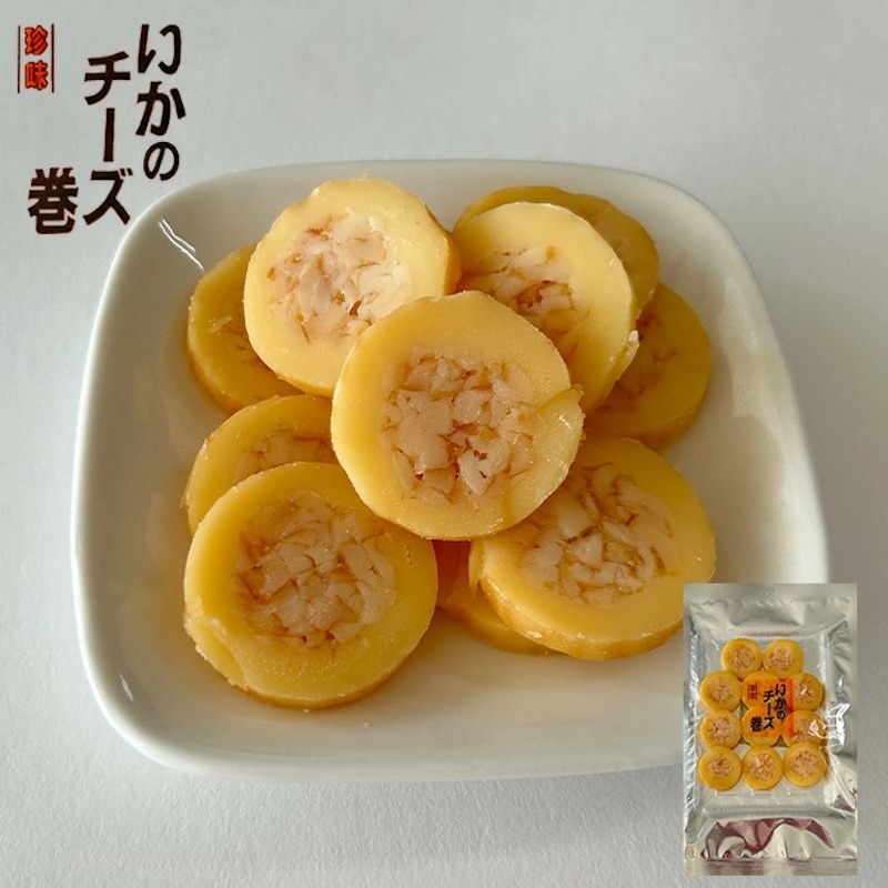 日本北海道丸市食品 熏製魷魚芝士卷 11枚入 80 克