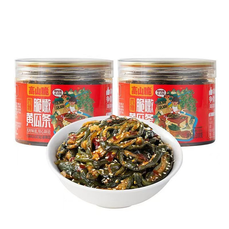 Wutou Crispy Mountain Cucumber Sticks 220g 1 can