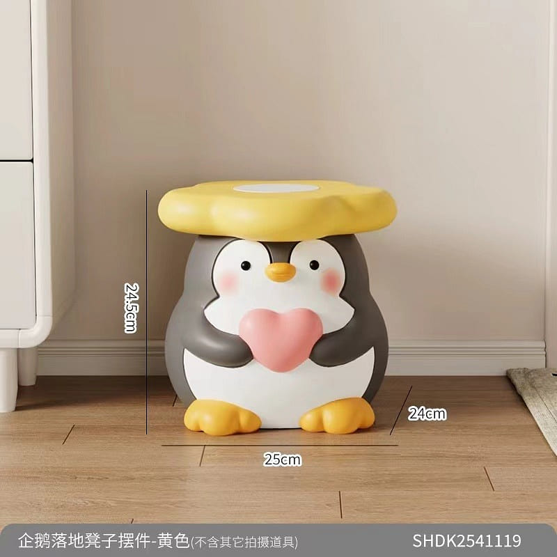 Cute Penguin Stool Creative Small Home Accessories 1 Pice 1 each