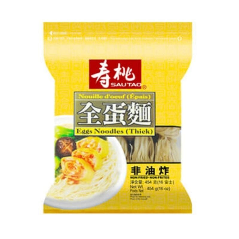 Sau Tao Dried Non-Fried Egg Noodle (Thick) 454 g