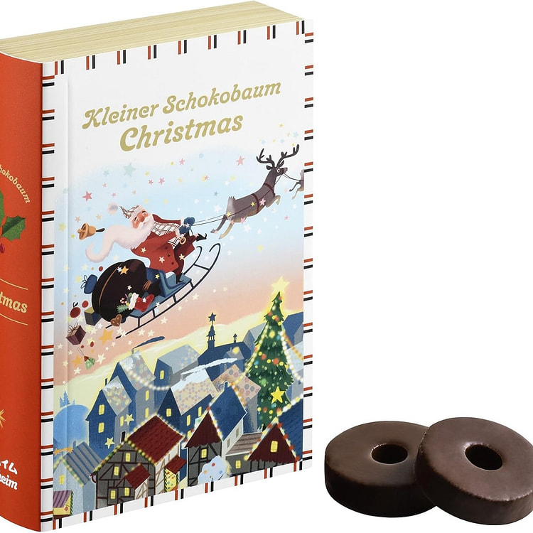【日本直送】JUCHHEIM JUCHHEIM 圣诞 [余黑] 小巧巧克力巴姆库赫恩 巧克力 4个装