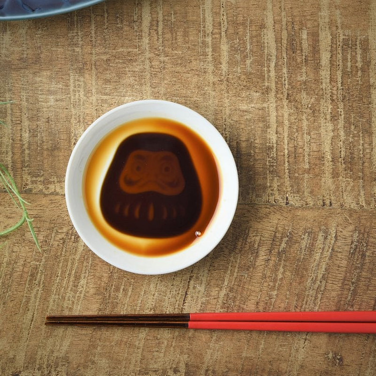 达摩白瓷酱油碟 1 份