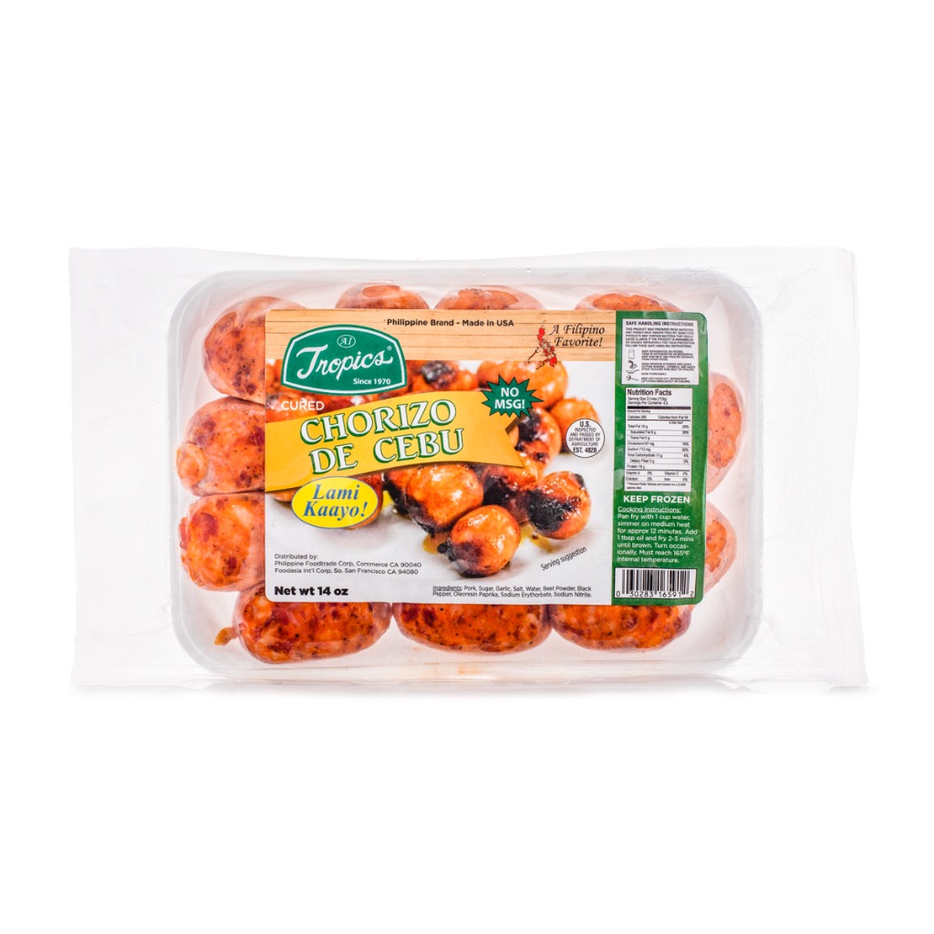 Get Tropics Chorizo de Cebu, Frozen 14 oz Delivered | MásGusto