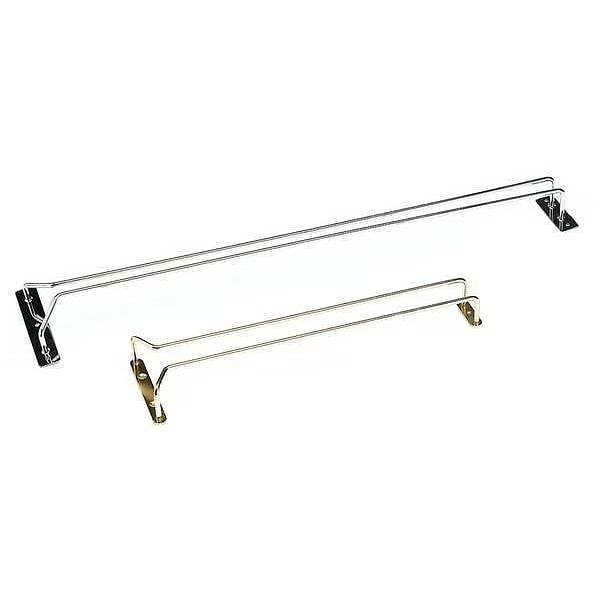 Hanging Glass Rack, Chrome, 24" 2 lb