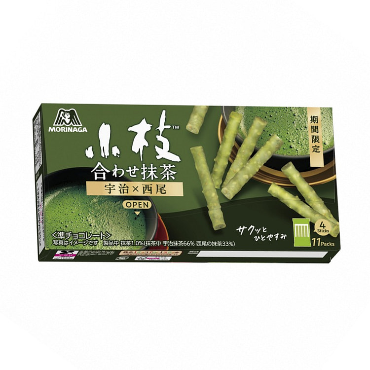 森永制果 巧克力棒 双拼抹茶味 44根 1 份