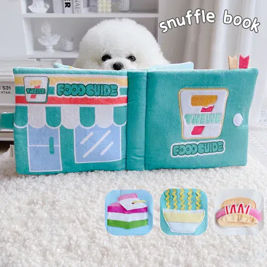 【POOZPET】Pet’s Training & Relaxing Toy Snuffle Book 1 each