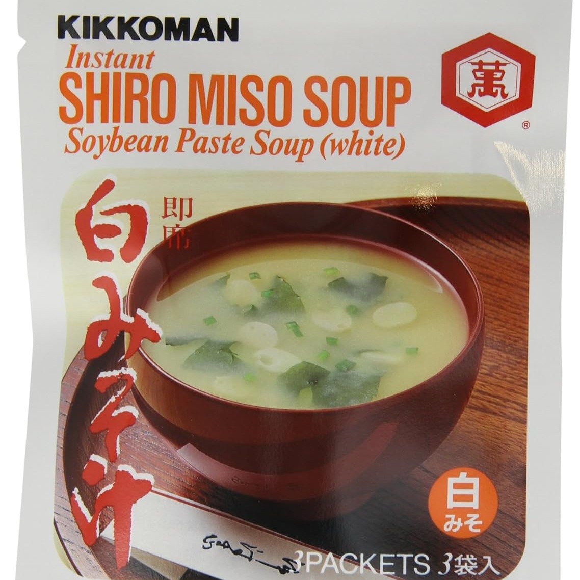Kikkoman Shiro Instant Miso Soup, 1.05 Oz /12 Pack 30 g