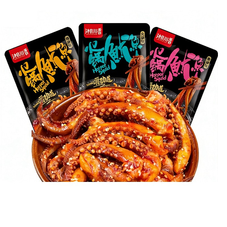 香辣火锅鱿鱼丝零食麻辣小吃熟食烧烤味7g*20