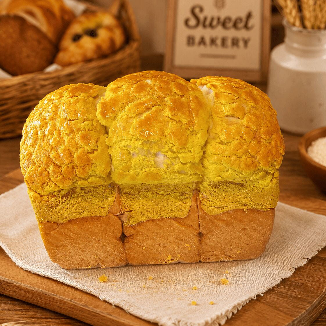 Pineapple Bun Toast 1 count