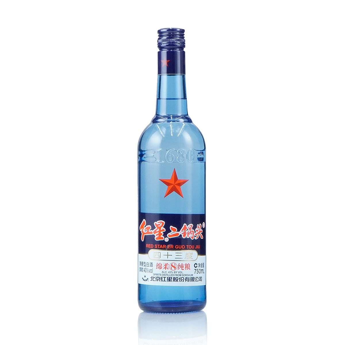 Beijing Red Star Er Guo Tou 8Yr 43% Alc Baijiu 750 ml