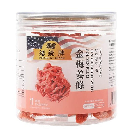 President Brand Ginger Strips with Golden Plum 6 oz