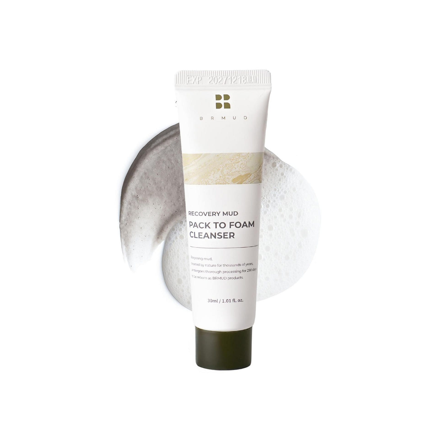 BRMUD Relief Mud Pack To Foam Cleanser 30ml 0.19 lb