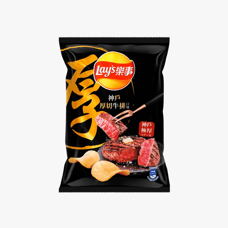 乐事 薯片 神户厚切牛排口味59.5g 1 包