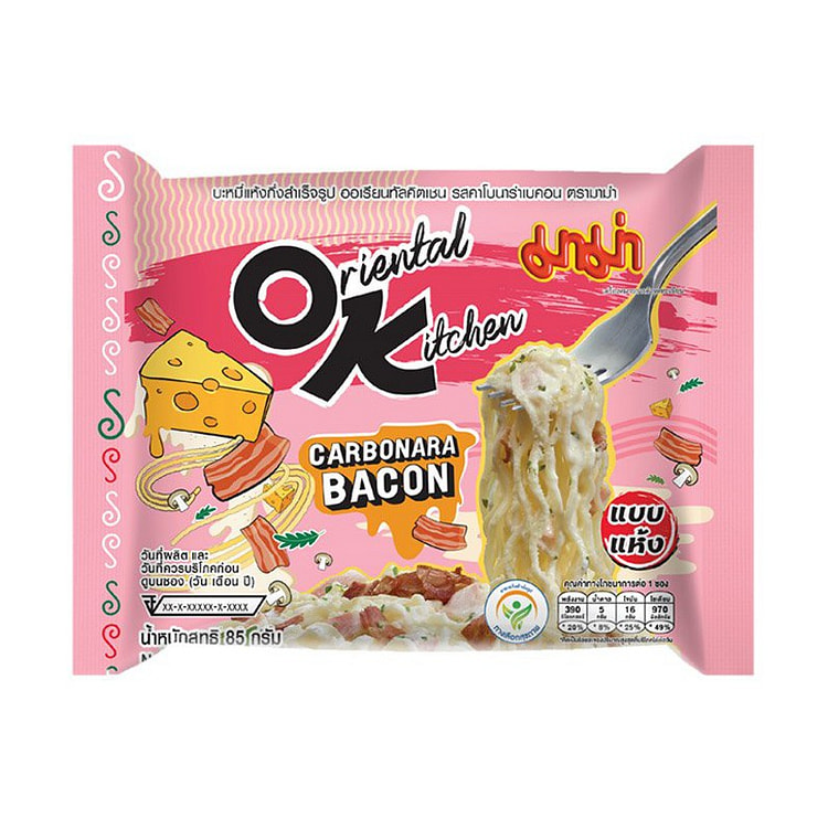 Mama Instant Noodles Carbonara Bacon Flavor