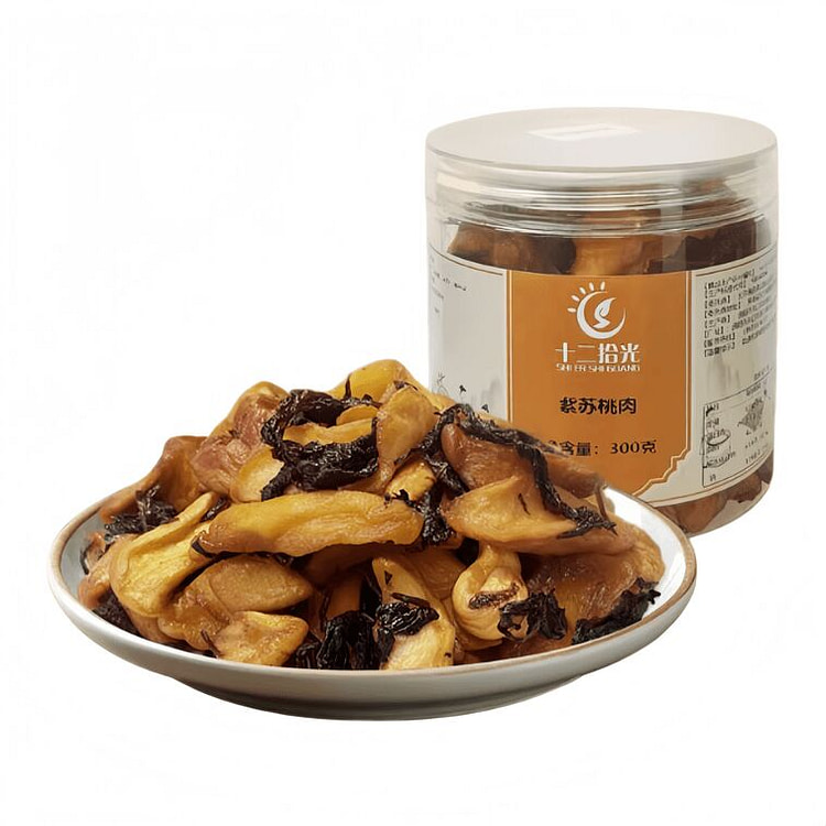 Shier Shiguang Perilla Peach Dried, 300g*1 Bottle 300 g