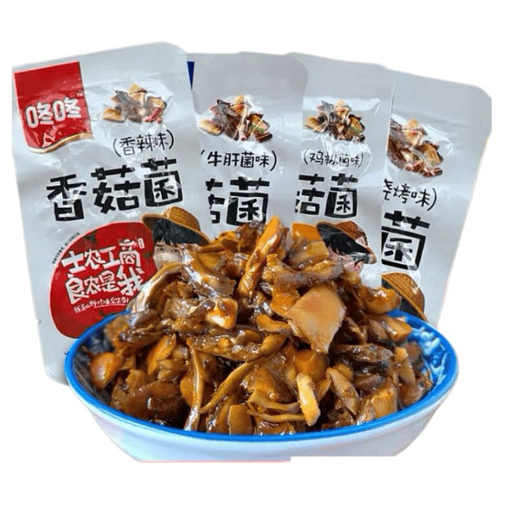 咚咚 菌菇香辣烧烤鸡枞菌牛肝菌味混合10袋
