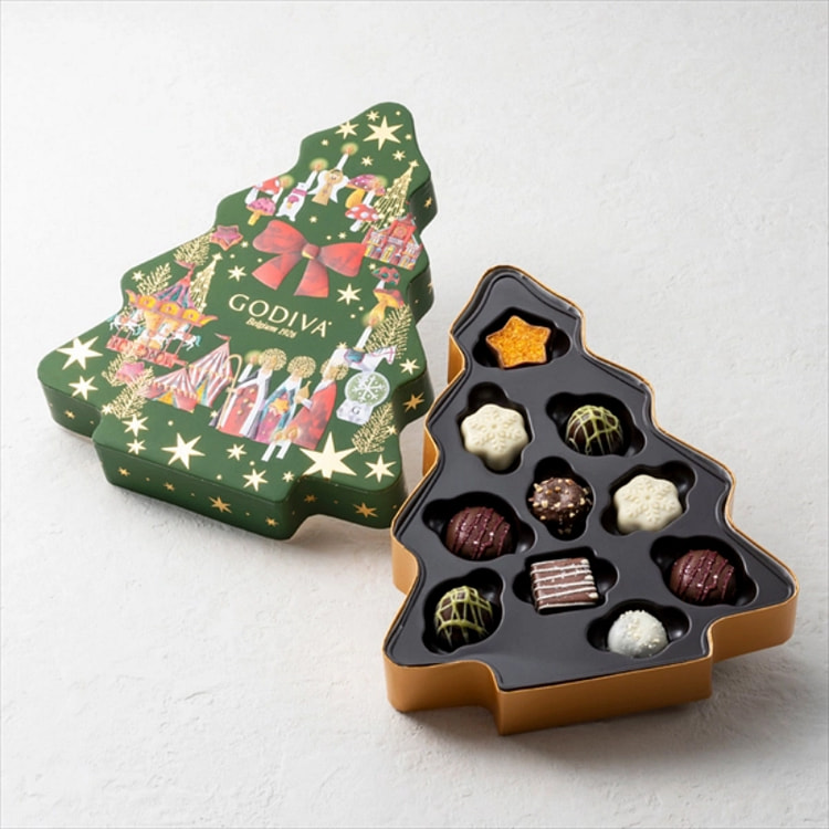 GODIVA Wonders Tree Selection Chocolate 10 pieces