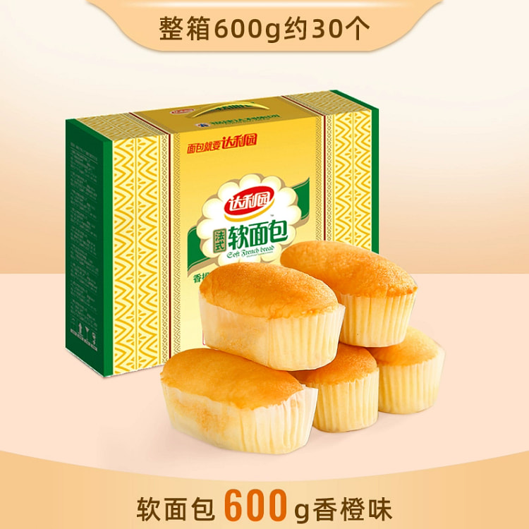 达利园法式软面包-香橙味600g*1箱