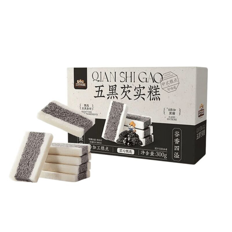 三只松鼠 五黑芡实糕 健康零食糕点 1盒