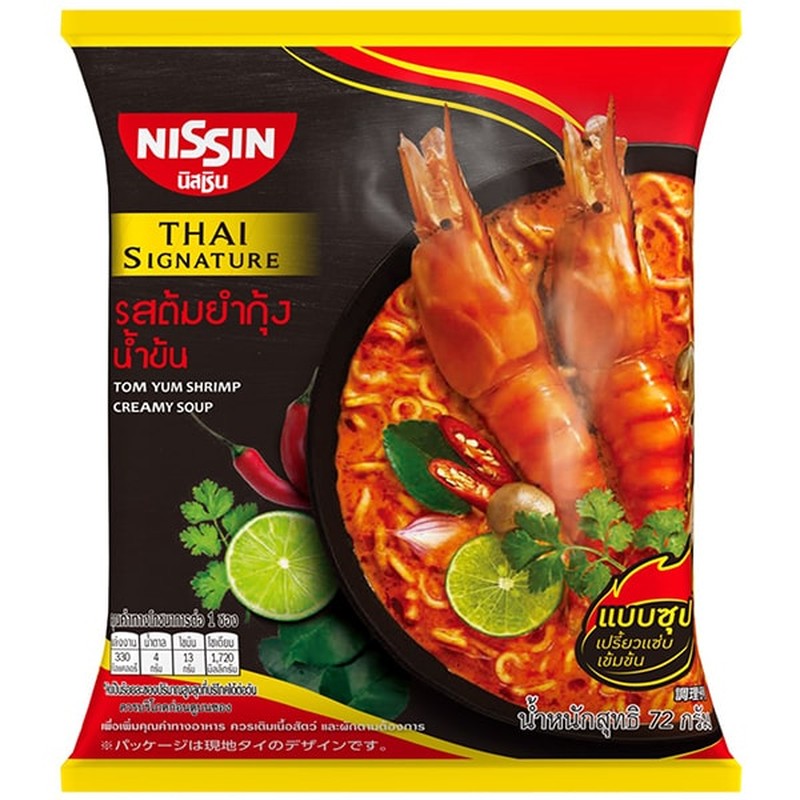 Nissin Thai Creamy Tom Yum Shrimp Noodles 68g 1 each