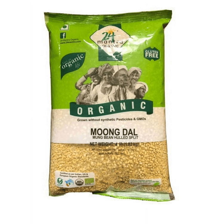 24 Mantra Organic Moong Dal 4lb 1 pack