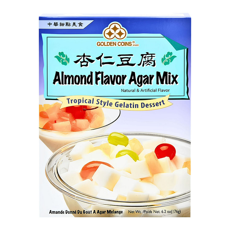 [Golden Coins] Almond Flavor Agar Mix - 6.2oz 1 each