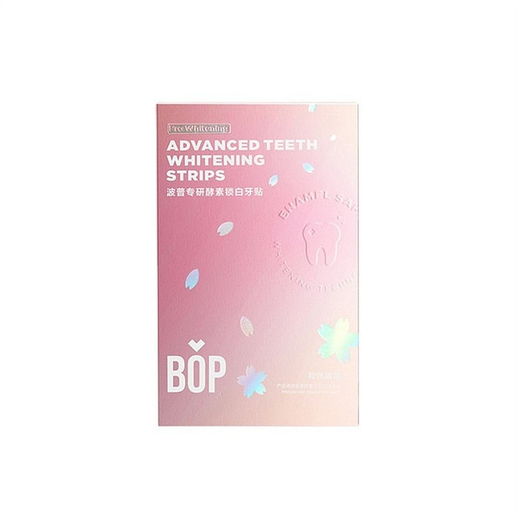 BOP 牙贴去黄美白一次性 粉色7对14贴