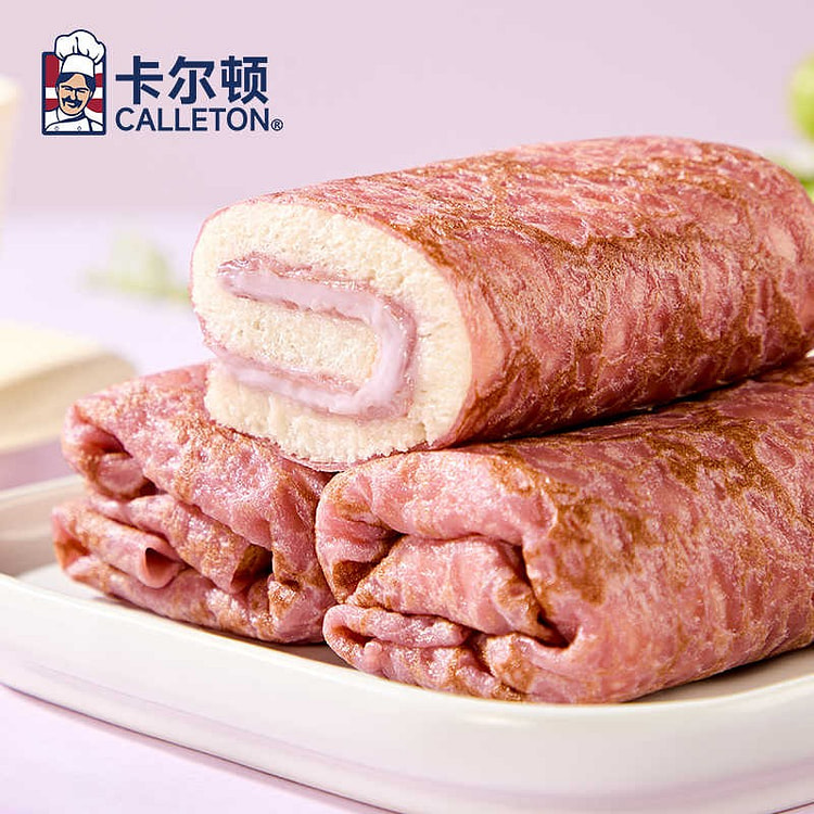 卡尔顿 蛋皮吐司芋泥卷 5包