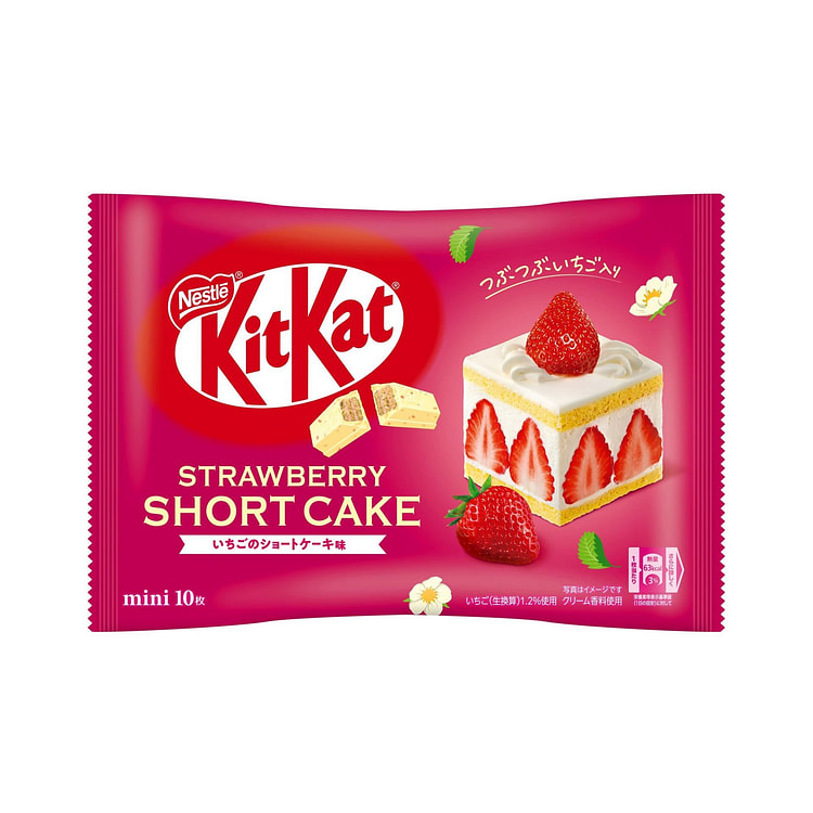 KIT KAT Chocolate Wafer Strawberry Cake Flavor 10p