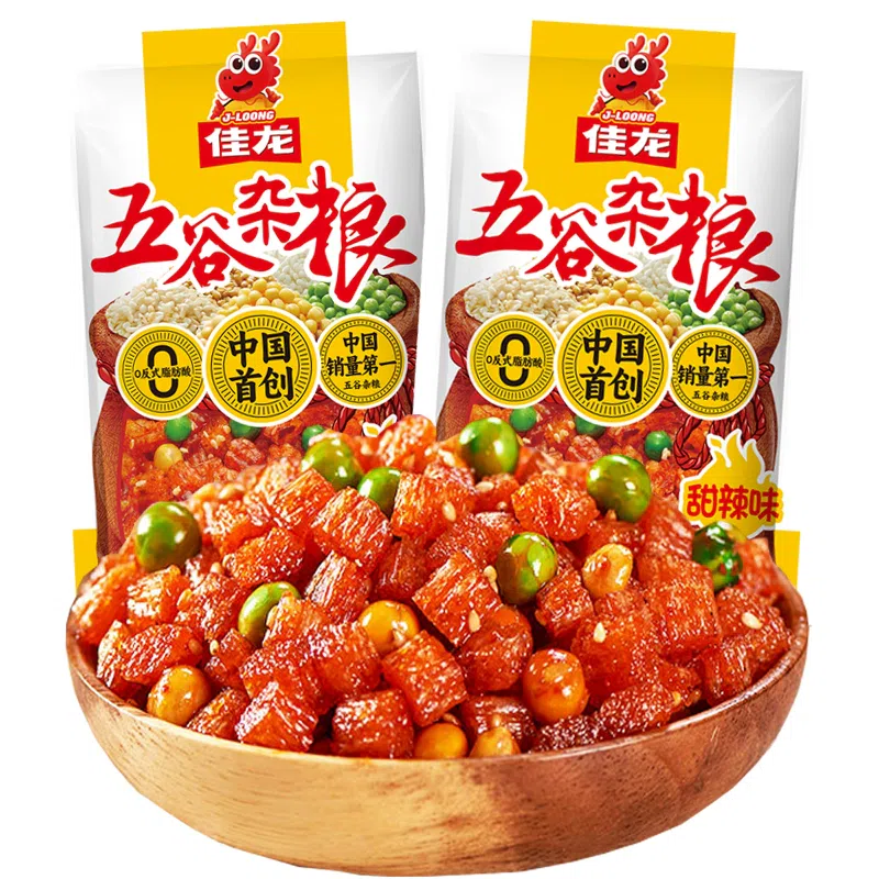 Jialong Grains Spicy Strips Spicy Gluten18g*1bag 18 g