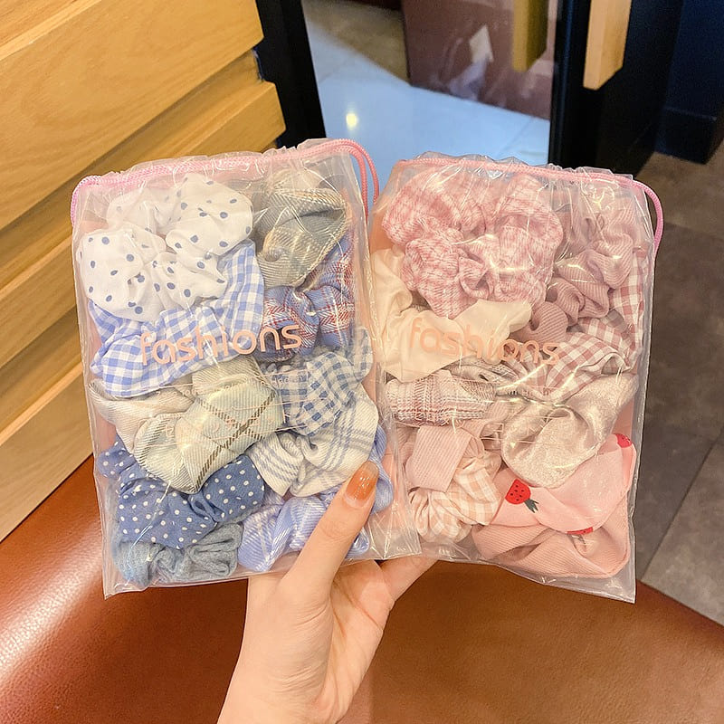 Silk Hair Scrunchies soft Hair Ties cute kawaii Scrunchies for Hair Elastics 11 1 count