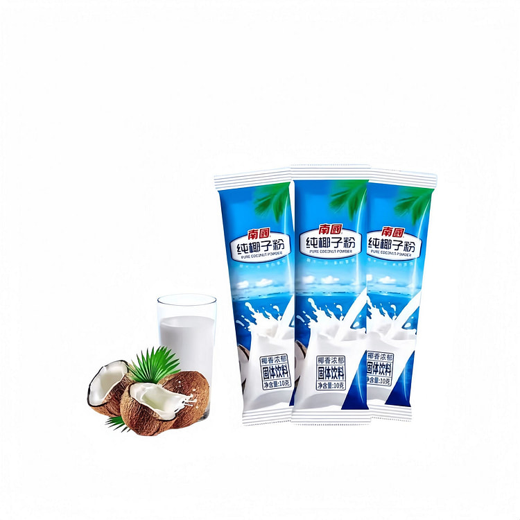 海南特产纯椰子粉10克*10条无添加糖浓香型椰浆粉 100 克