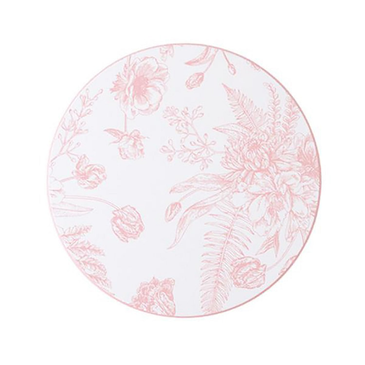 Watts Ceramic Coasters Pastel Round Pink